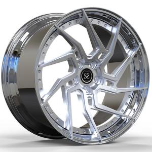 Wholesale Custom 2-PC Forged Aluminum Alloy Rims Bugatti Veyron Staggered 20 And 21 Inch from china suppliers