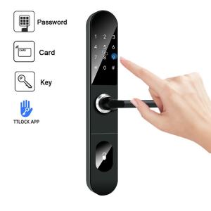 China Digital Keycard TTlock Sliding Door Smart Lock Password 45mm on sale