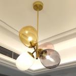 Simple Creative Balloon Length 48cm Colored Glass Pendant Lights