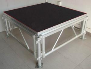 Wholesale 1.22x1.22M color black can adjustable 3level plywood stage from china suppliers