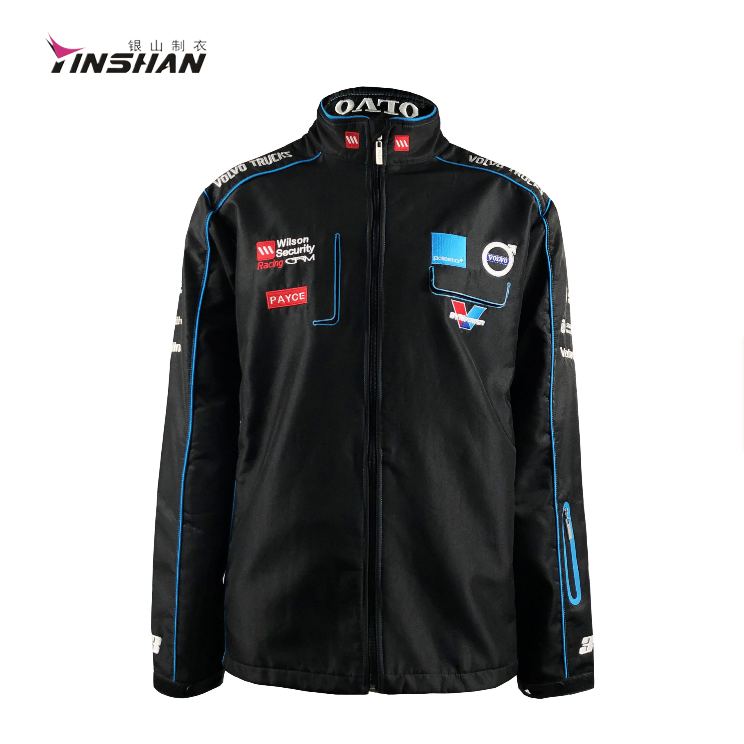 Poly Custom Embroidered Teamwear Racing Jackets for Motorcycle Auto Racing Gender Unisex
