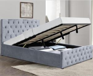 Wholesale 4 Legs Oem Double Bed With Gas Lift Mechanism Storage from china suppliers