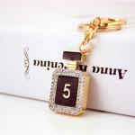 Mini Bag Crystal Car Keychain Multifeature 50mm Length Multicolor