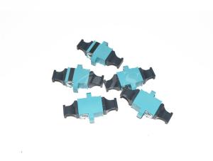 Wholesale MTP Adapter KeyUp-KeyDown Fiber Optic Adapter Aqua with flange High Size Precision from china suppliers