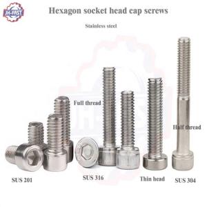 Wholesale DIN912 A2 SS304 SS316 Hexagon Socket Head Cap Screws M6 M8 M10 M12 Passivated Finish from china suppliers