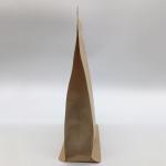 Flat Bottom Aluminized 850g Kraft Paper Zipper Bag