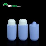 Customized Color HDPE Flat Shoulder Round Bottom Bottle Cosmetic 300ml 400ml