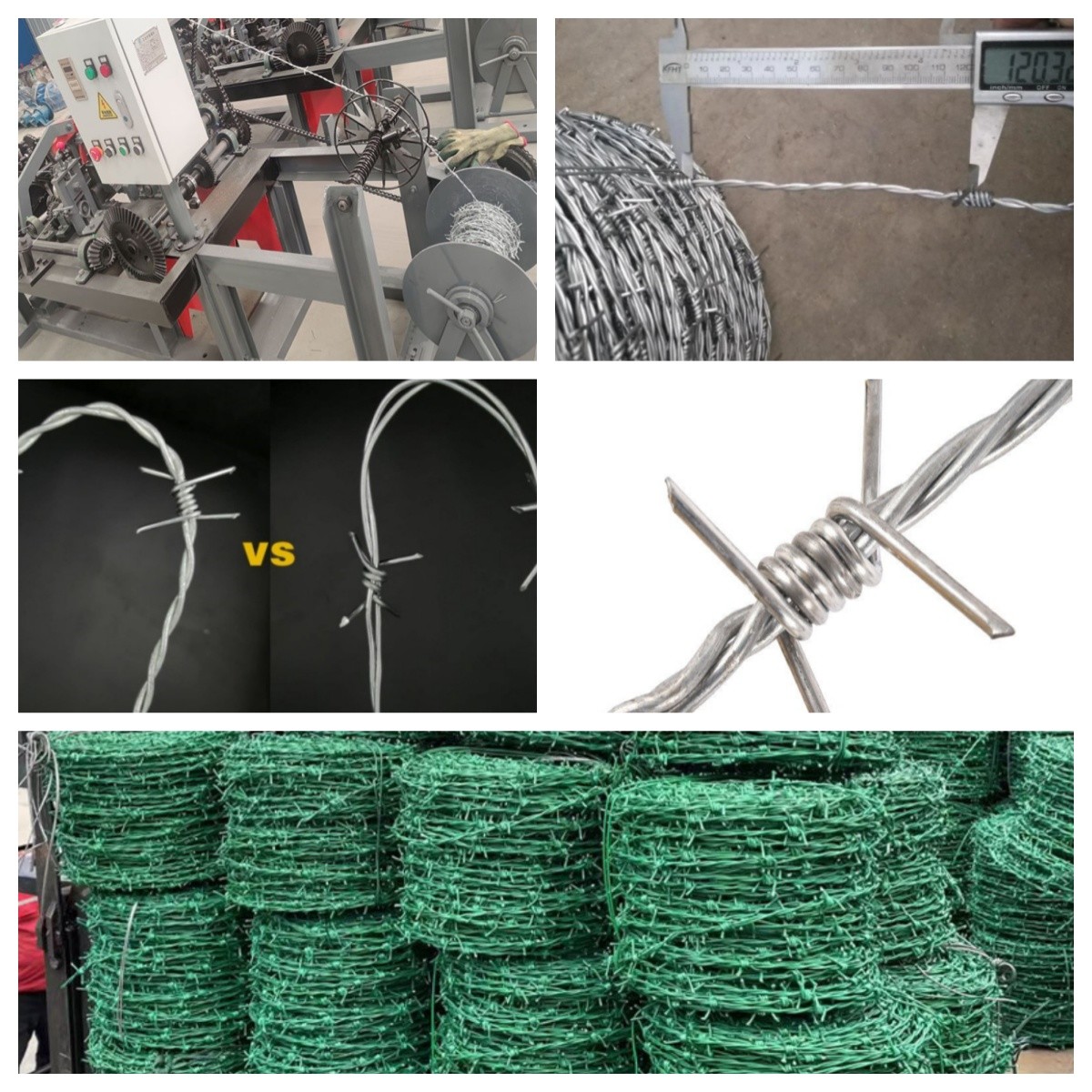 Security Zinc Coated Barbed Fence Wire For Corrosion Protection 2-3.2mm Diameter Free Sample Available
