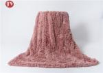Knitted Decorative cozy Plush Fur Blanket Long Shaggy Soft Fuzzy Microfiber warm