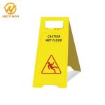 Customized Foldable Caution Wet Floor Sign Board 630*300mm A Shape Yellow