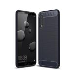 Ultra Slim Brush Carbon Fiber Pattern Soft TPU Mobile Phone Case For Huawei P20