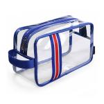 Custom Logo Waterproof Transparent PVC Cosmetic Bag