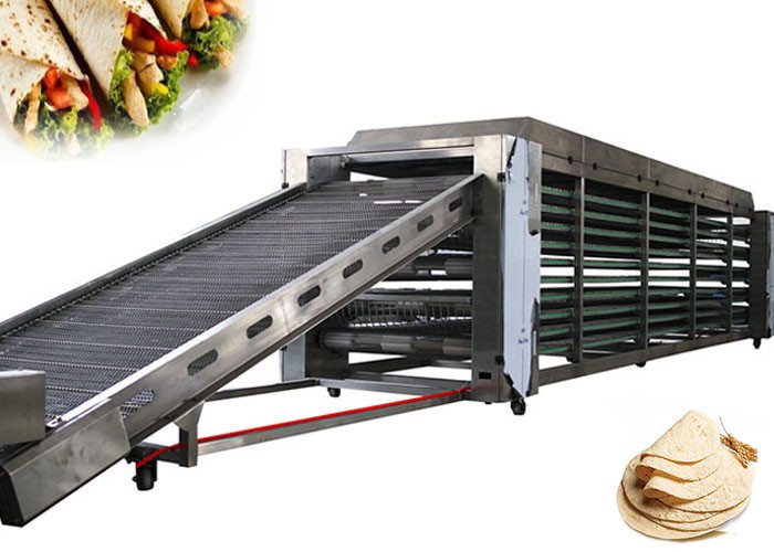 3600pcs/H Flour Tortilla Making Machine Round 300mm 90g Adopts PLC