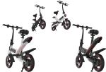 350W 25KM / H Adult Folding Electric Bike Double Wheel Aluminum Frame Intelligen