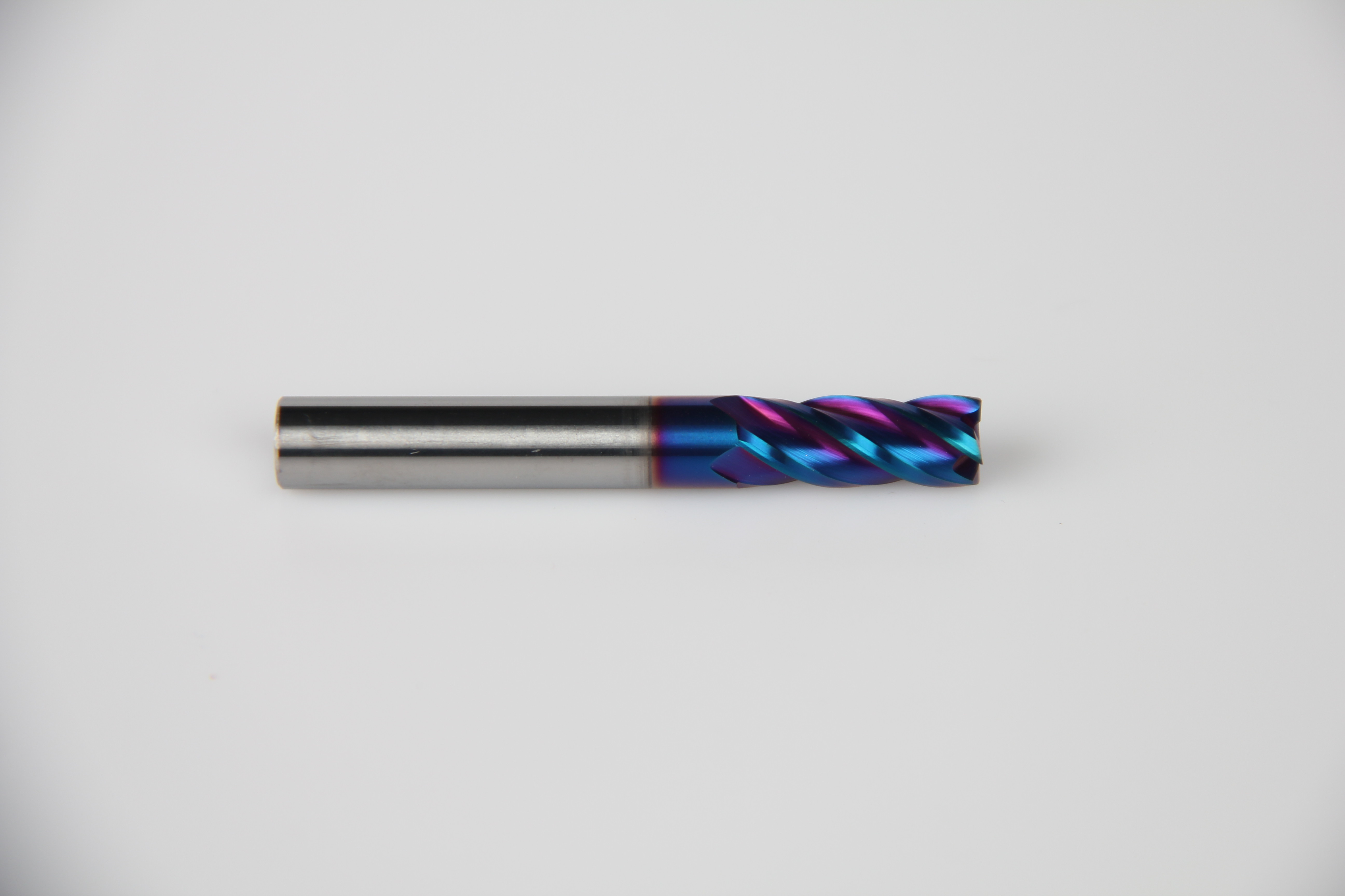 Nano Blue Coating Flat Carbide End Mill For Stainless Steel 2/ 4 Flute