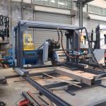 DS2000 Double Circular Sawmill 2000mm Electric Swing Blade Sawmill