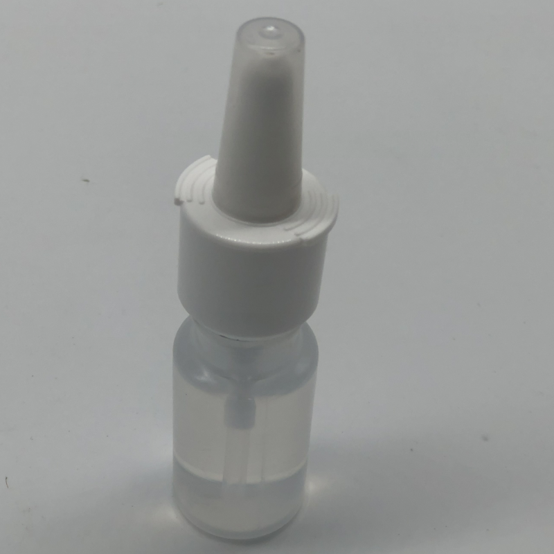 20ml PP Round Cylinder Empty Nose Spray Bottles For Pump And Throat Spray