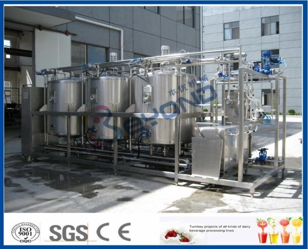 1000L - 10000L Cleaning In Place System , Cip Systems Dairy Industry With 4 Tank