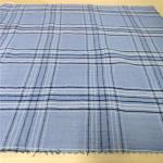 Blue Grid Cotton Check Fabric 54" Width 40X40 Yarn Dyed Plaid Fabric