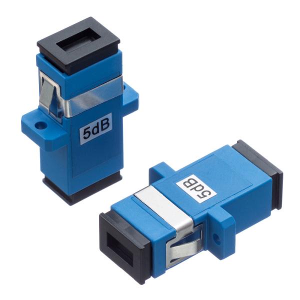 SC/UPC SC/APC Single Mode Fixed Fiber Attenuator Female to Female 3dB, 5dB, 10dB