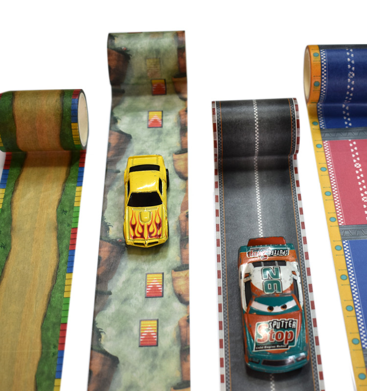 Wholesale Waterproof Car Road Tape adhesive tape stickers colored washi masking tape for kids