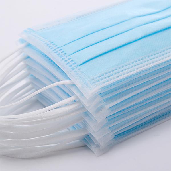Hygienic Disposable Non Woven Face Mask , Non Allergic 3 Ply Disposable Face