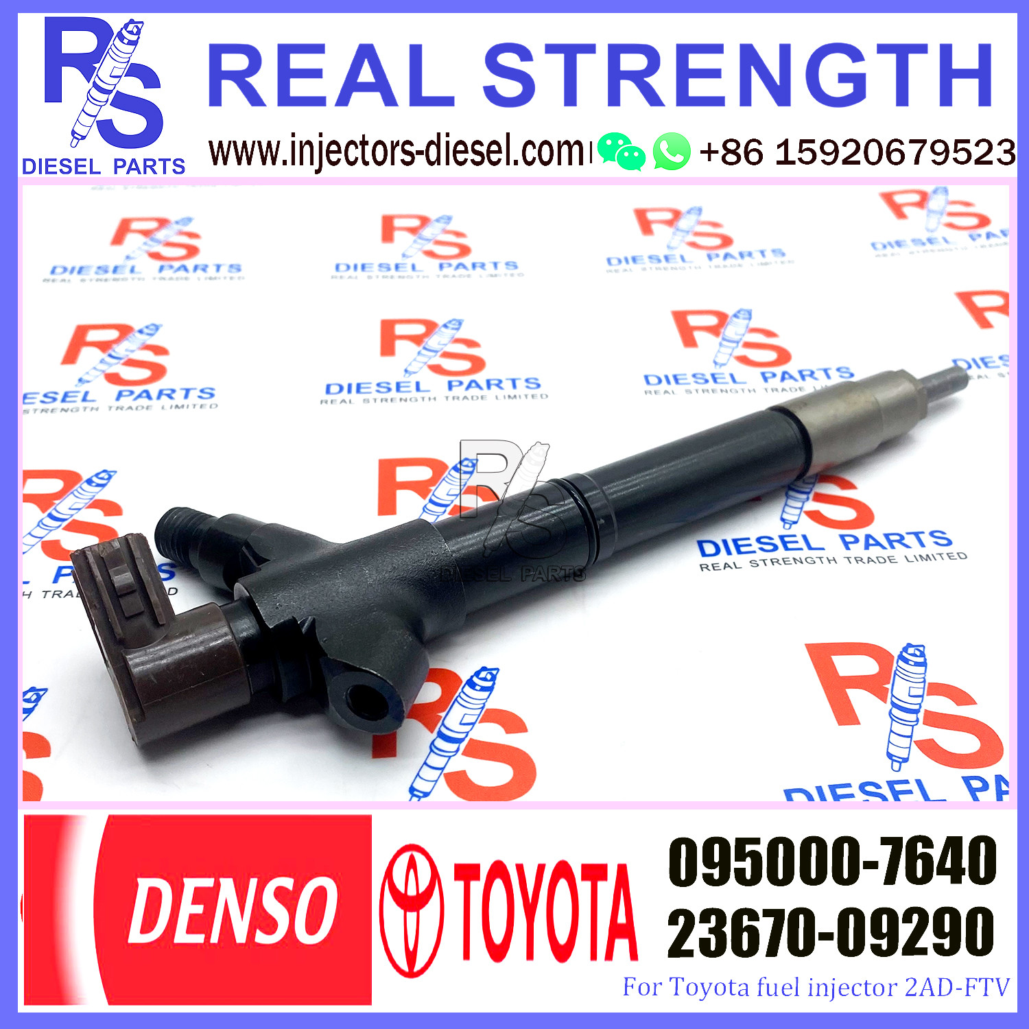 Common Rail Diesel Fuel Injectors 236700R020 23670-0R020 095000-7640 for TOYOTA fuel injector 2AD-FTV