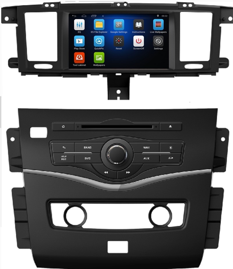 Ouchuangbo car radio stereo 8 inch android 6.0 for Nissan Patrol 2015 with gps navi bluetooth steering wheel control