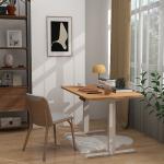 Wooden Electric Height Adjustable Desk Base 2 Legs Assembly for Laptop Standing