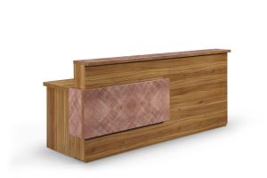 Wholesale Contemporary Custom Reception Desk Panel Wood Style For Office / Home from china suppliers