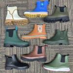 2024 Fashion Waterproof Ankle Wellies Neoprene Molded Gumboots Chelsea Rain
