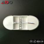 White PP ABS ROHS 20 W Bathroom LED Oval Bulkhead Lamp