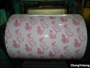 China Custom Pattern Printing Aluminium Coil Coating , Ceiling Decoration Painted Aluminum Coil on sale