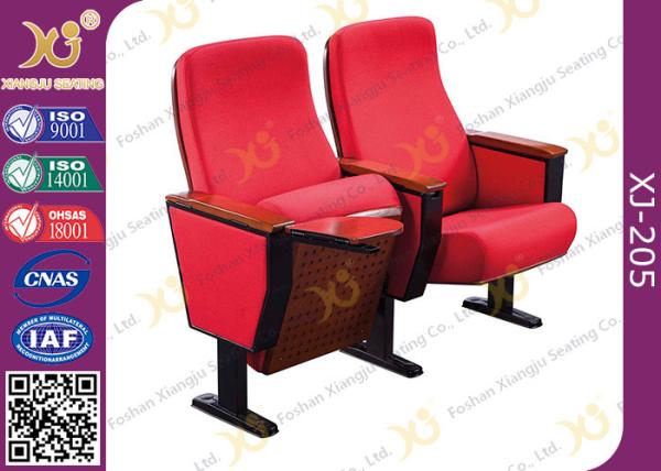 High Density Sponge Church Pulpit Chairs With Strong Steel Base / Movie Theater