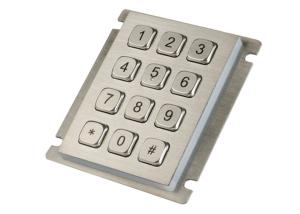 Wholesale Stainless Steel Industrial Metal Keypad 4x3 IP67 Dynamic Water Proof Long Lifespan from china suppliers