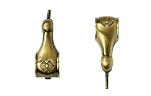 Wholesale Antique copper / brass color zamak lugs for casket D032 from china suppliers