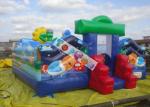 Commercial Inflatable Amusement Park / Zoo Jumping Castle 7x7m 0.55mm PVC