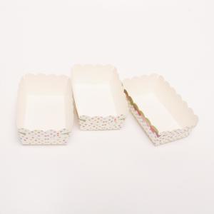 Wholesale Disposable Foil Square Paper Baking Cups Biodegradable Packaging Box from china suppliers