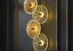 Luxury Hanging Pendant Lights Led Lighting Modern Flower Glass Chandeliers And