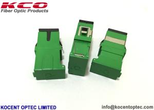 China Auto Shut SCA Fiber Optic Network Adapter 4 Cores SC APC Green Color 1 Chanel Way on sale