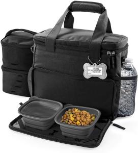 Wholesale Custom Colors Storage Foldable PET Cat Tote Bag , Dog Travel Tote With Bowl from china suppliers