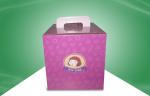 Small Recyclable Corrugated Paper Food Packaging Boxes OEM / ODM with PET Sheet