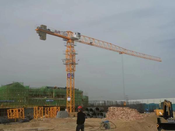 QTZ125 City Tower Crane 60m Height Load Capacity 10 tons DPD Novorossiysk or CIF