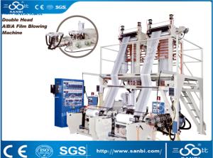 Wholesale high capacity Double head ABA Three layers Co-extrusion Film blowing machine from china suppliers