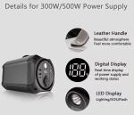 Multifunctional Portable Solar Power Station 500W 143000mAh/530Wh Energy Storage