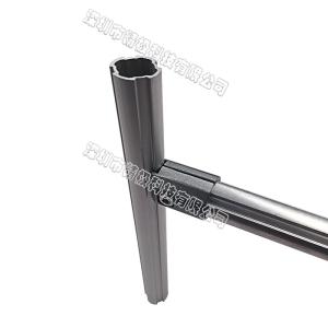 Wholesale Sliver Color Aluminum Weld Pipe Fittings Al-19-1 Tee Type Outer Connector 19mm from china suppliers