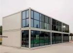 Temporary 3 Bedroom Container House Galvanized Steel Detachable Apartment