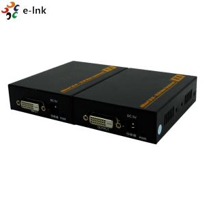 HD BaseT Fiber To DVI Converter KVM Extender Over 100m Single Cat6/7 Cable