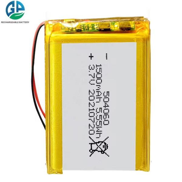 504060 3.7v 1500mah Lipo Lithium Polymer Battery For Digital Products CE ROHS KC