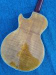 2017 New+Factory+Chinese Giggle ES Hollow Body F hole Cob brown color lp guitar